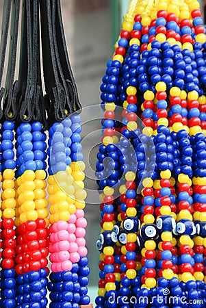 Turkish souvenirs evil eye beads in Turkey Stock Photo