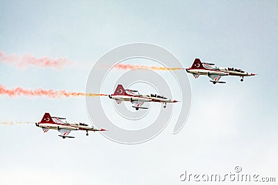 Turkish Stars Perfect Teamwork Editorial Stock Photo