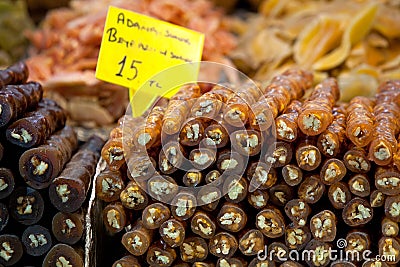 Turkish sweetness. Istanbul, Turkey. Stock Photo