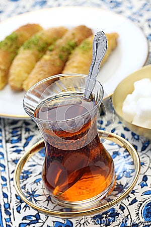 Turkish tea break Stock Photo