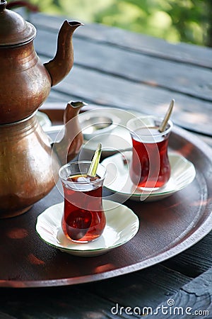 Turkish Tea Stock Photo