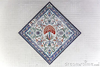 Turkish tile ornaments Stock Photo