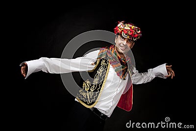 Turkish Traditional Dancer Stock Photo
