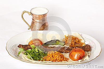 Turkish traditional kebab Stock Photo