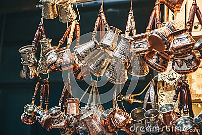 Turkish Turks for making coffee Stock Photo