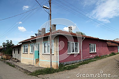 Turkish village house Editorial Stock Photo