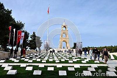 57th Infantry Regiment Memorial, Gallipoli Editorial Stock Photo