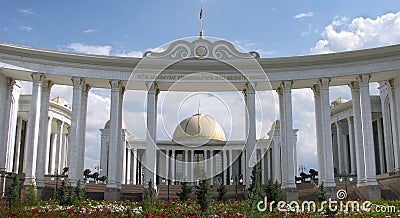 Turkmenistan - Ashgabat, white palace Stock Photo