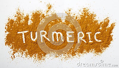 Turmeric powder Stock Photo