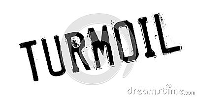 Turmoil rubber stamp Stock Photo