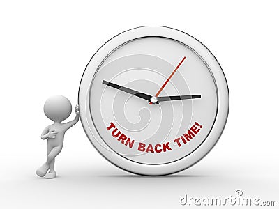 Turn back time! Stock Photo