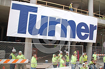 Turner Construction: Conservative Parade Crowds Cincinnati Editorial Stock Photo