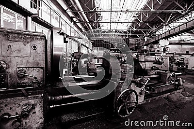 Turning equipment machinery Stock Photo