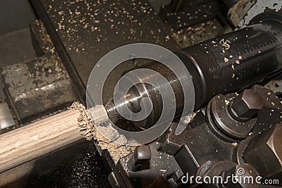 Turning lathe Stock Photo