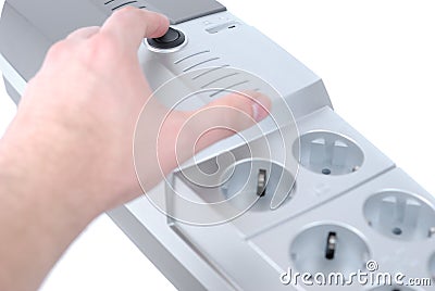 Turning Off Stock Photo