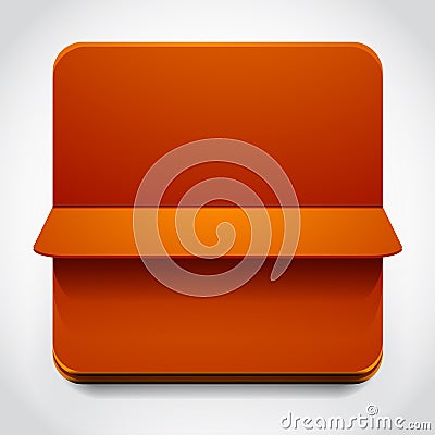 Turning over web box Vector Illustration