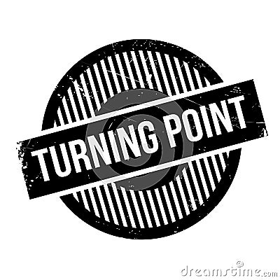 Turning Point rubber stamp Stock Photo