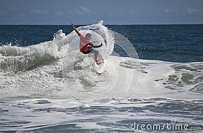 Turning On A Wave Editorial Stock Photo