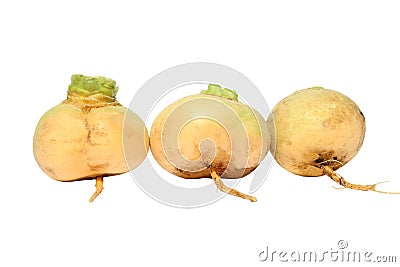 Turnips isolated Stock Photo