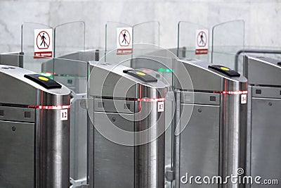 Turnstile Stock Photo