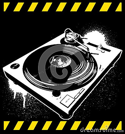 Turntable 01 Vector Illustration