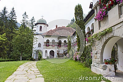 Visiting Turnu monastery Stock Photo