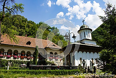 Turnu Monastery in a sunny day Editorial Stock Photo