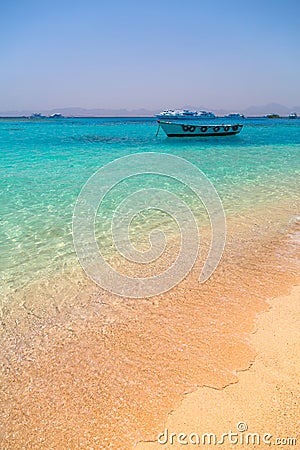 Turquise water of the exotic beach Stock Photo