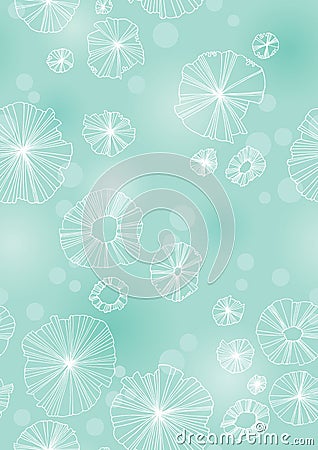 Turquoise Abstract Background Vector Illustration