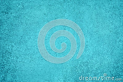 Turquoise blue plaster texture. Textured wall cyan color backdrop. Rough pastel teal painted abstract background Stock Photo