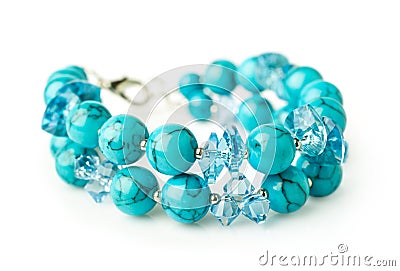 Turquoise bracelet Stock Photo