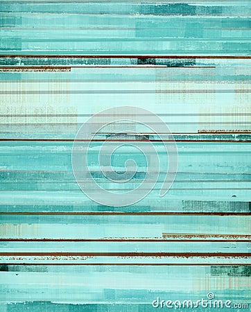 Turquoise and Brown Abstract Art Painting Stock Photo