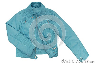 Turquoise color blazer Stock Photo