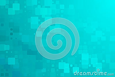 Turquoise green glowing various tiles background Vector Illustration