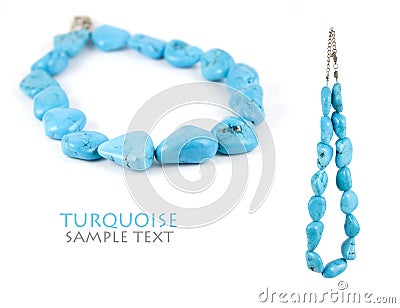 Turquoise Necklace Stock Photo