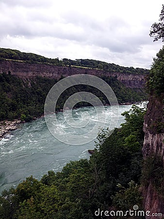 Cliffs of the Niagara Gorge Stock Photo