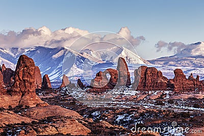 Turret Arch, Utah Stock Photo