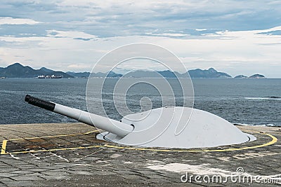 Turret at Forte Copacabana, Brazil Editorial Stock Photo