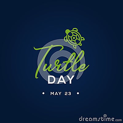 Turtle Day Vector Design Illustration Vector Illustration