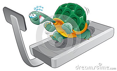 Turtle fitness Vector Illustration