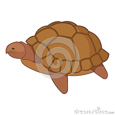 Turtle icon, cartoon style Vector Illustration