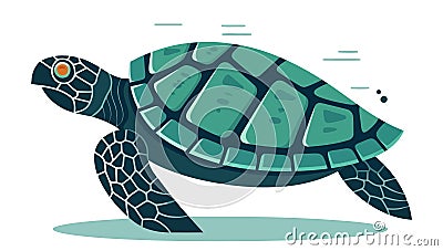 Turtle image. Abstract cute turtle Vector Illustration