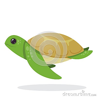 Turtle. Image of an turtle. Vector Illustration