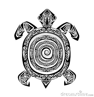 Turtle tattoo Vector Illustration