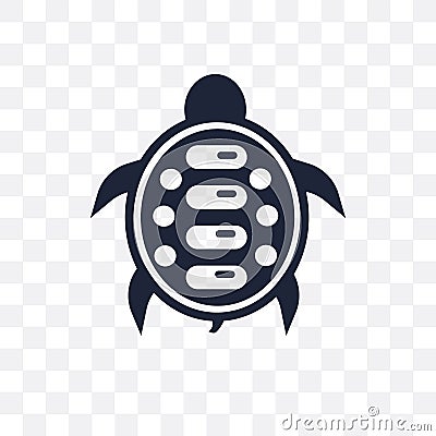 Turtle transparent icon. Turtle symbol design from Animals collection. Vector Illustration