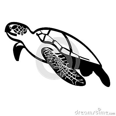 Turtle vector eps Hand drawn, Vector, Eps, Logo, Icon, silhouette Illustration by crafteroks for different uses. Visit my website Vector Illustration