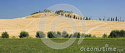 Tuscan Farm in Siena Stock Photo