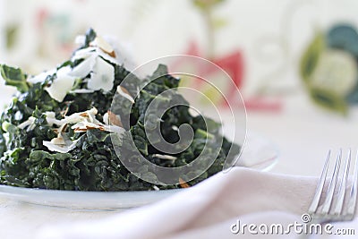 Tuscan Kale Salad Stock Photo