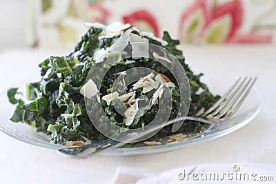 Tuscan Kale Salad Stock Photo