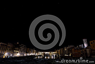 Tuscan landscape, Florence night sky landscapes Stock Photo